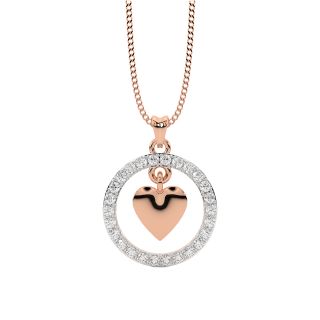 Skye Round Diamond Office Wear Pendant